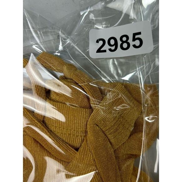 L.I.F.E. Love Is For Eternity Gold Slinky Cinch Up Waist Summer Tank Sz‎ L - Picture 8 of 8